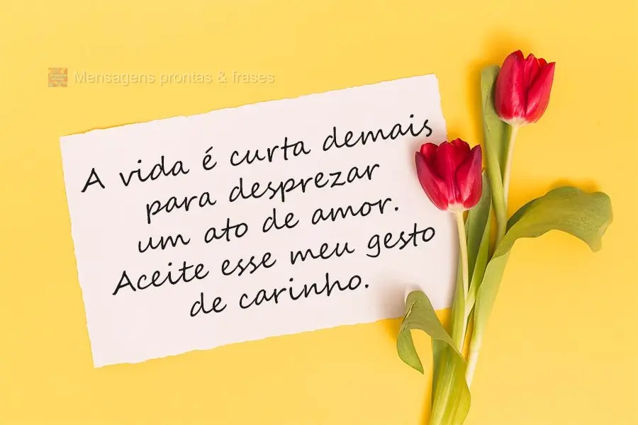 mensagem de carinho curtas