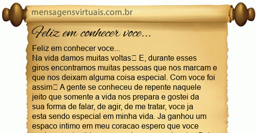 mensagem de carinho para alguém especial