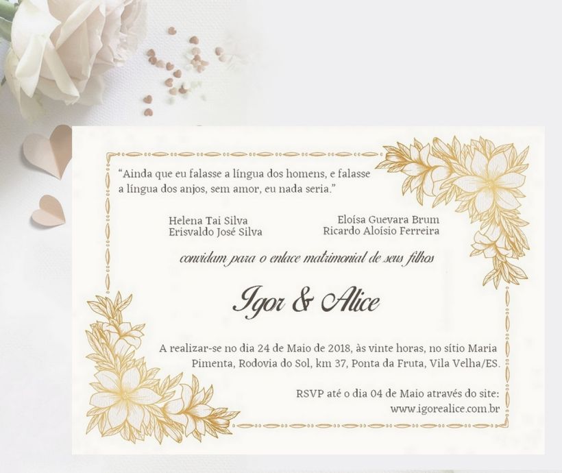 quanto custa enviar mensagem de casamento personalizada