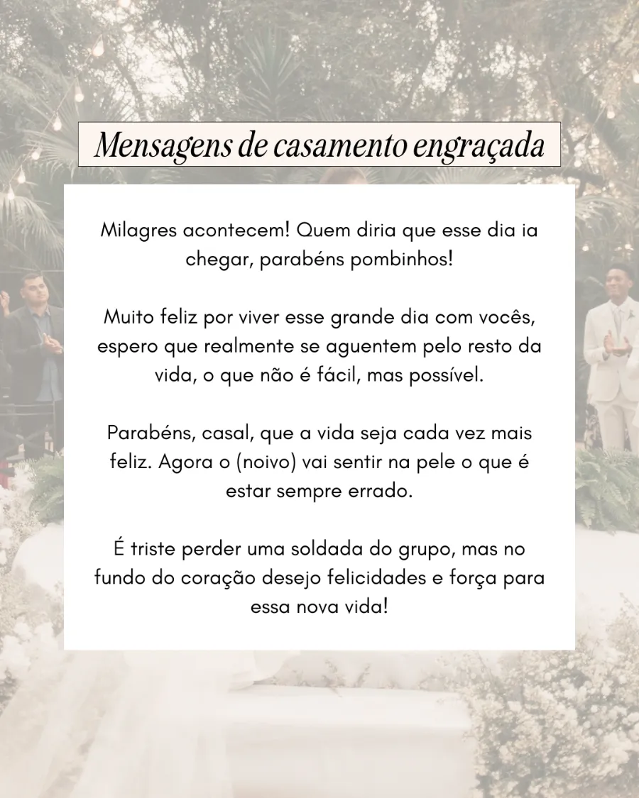 mensagem de casamento para amigos religiosos