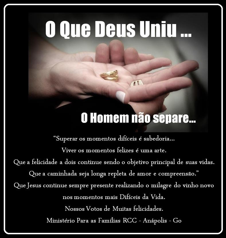 mensagem de casamento para filho religioso