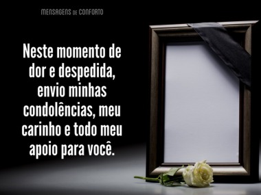 mensagens de apoio em luto