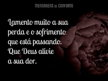 como escrever uma mensagem de luto