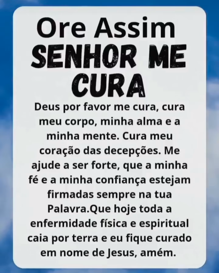 Deus cura pela fé