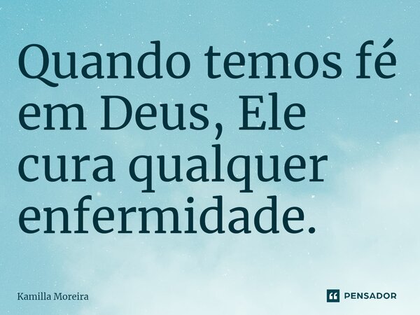 esperança e fé na cura