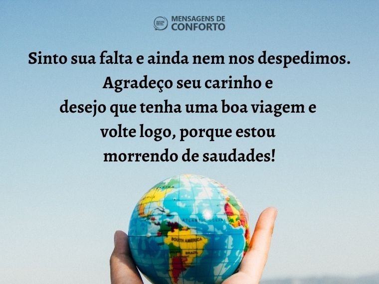 mensagem de despedida
