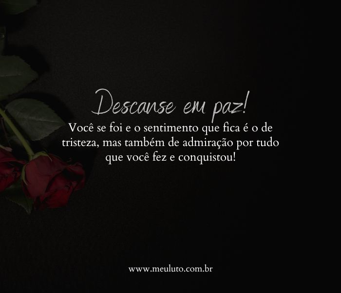 como se despedir de alguém que morreu