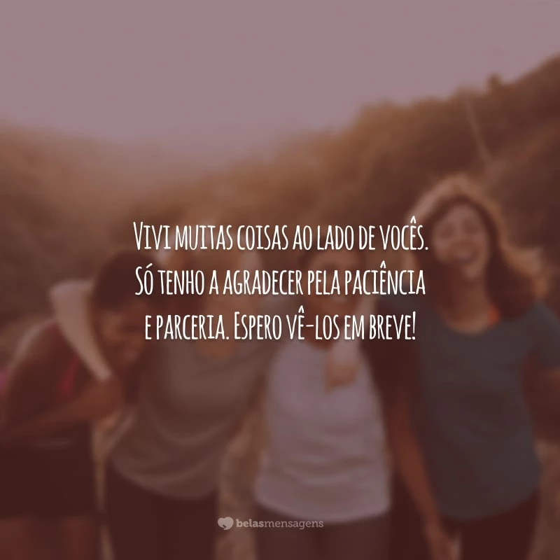 carta de despedida com gratidão