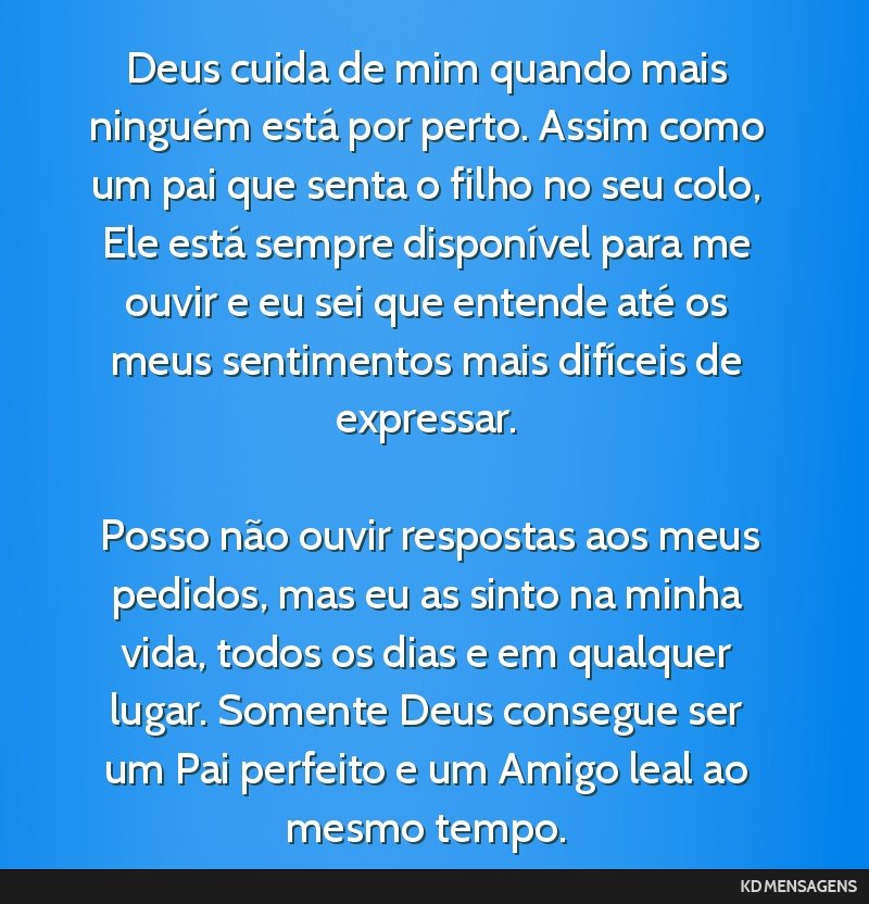 conforto em deus