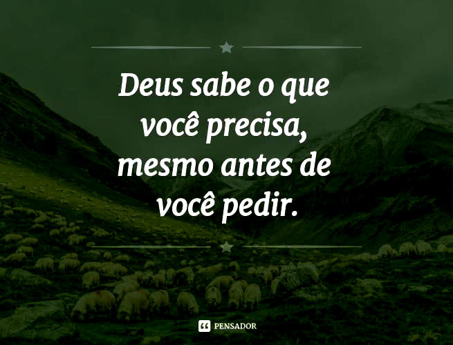 deus tem uma mensagem para mim