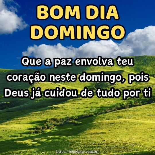 domingo abençoado com amor