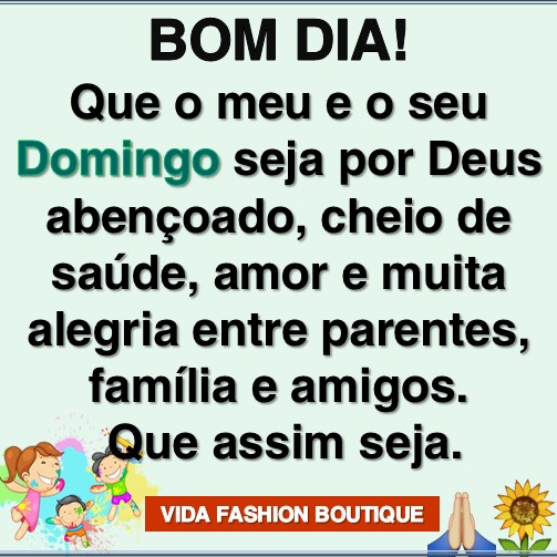 bom dia domingo com fé