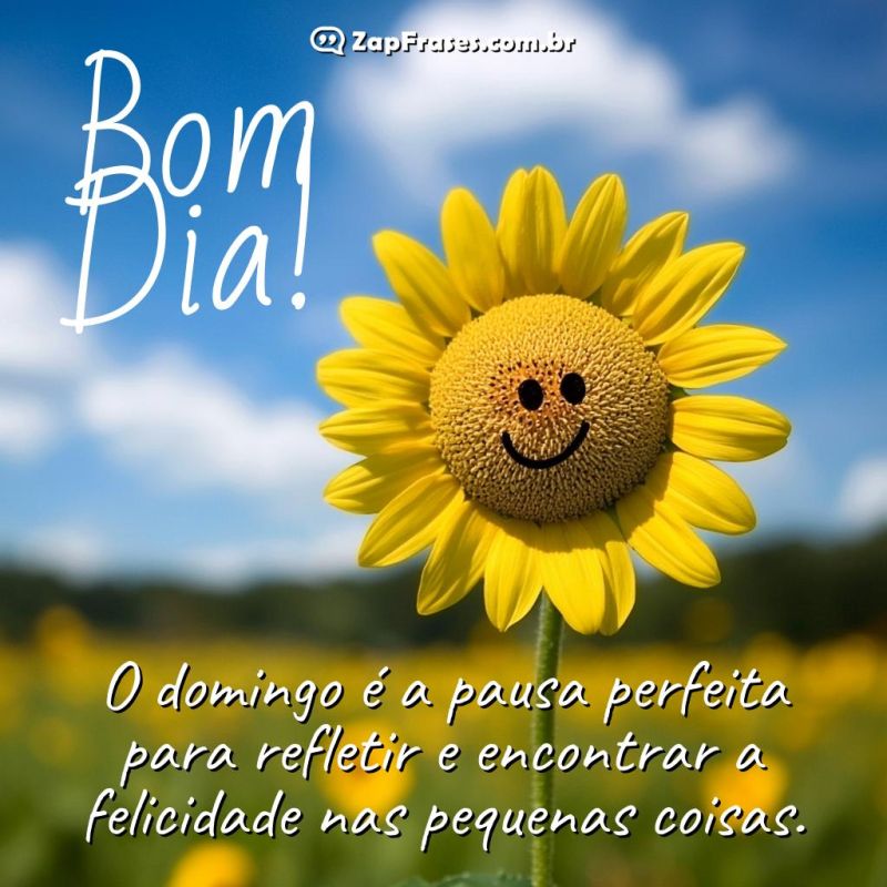 mensagem de domingo de bom dia