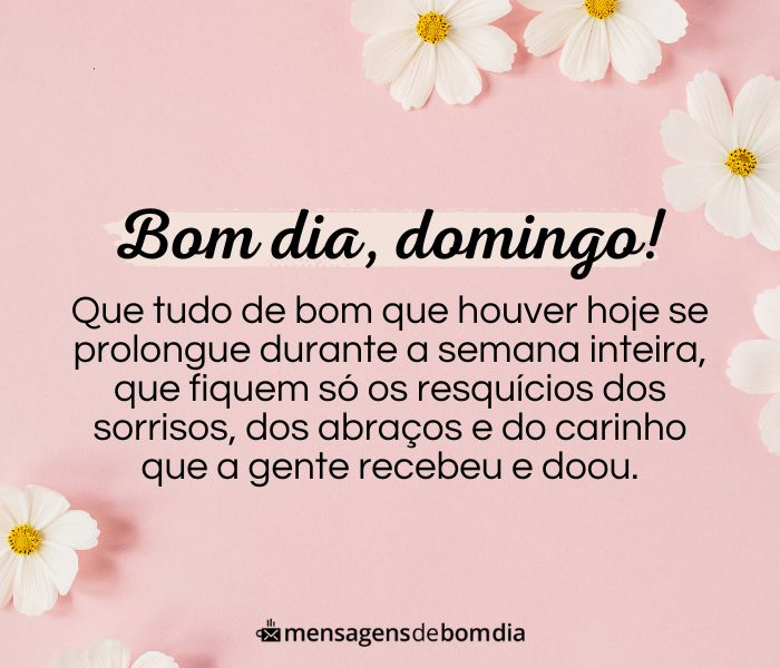 bom dia de domingo para amigos