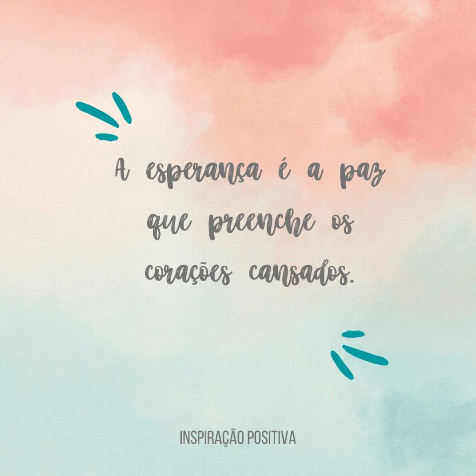 esperança em tempos difíceis