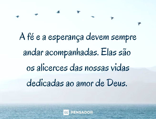 mensagem de fé e esperança para dias difíceis