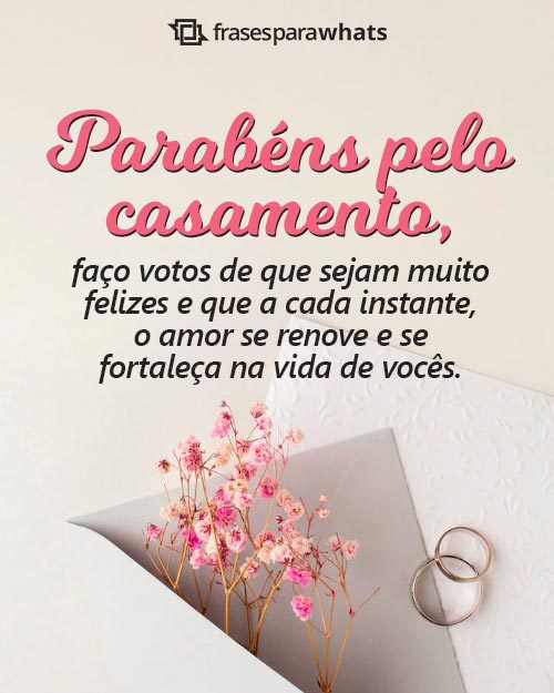 mensagens curtas de casamento
