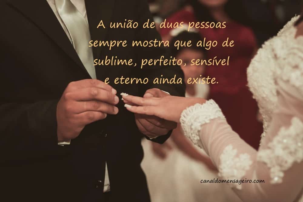 inspiração para mensagem de casamento