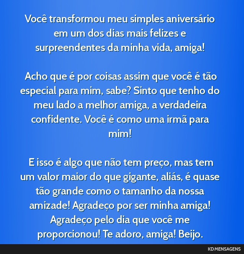 mensagem de feliz aniversário para amiga que mora longe