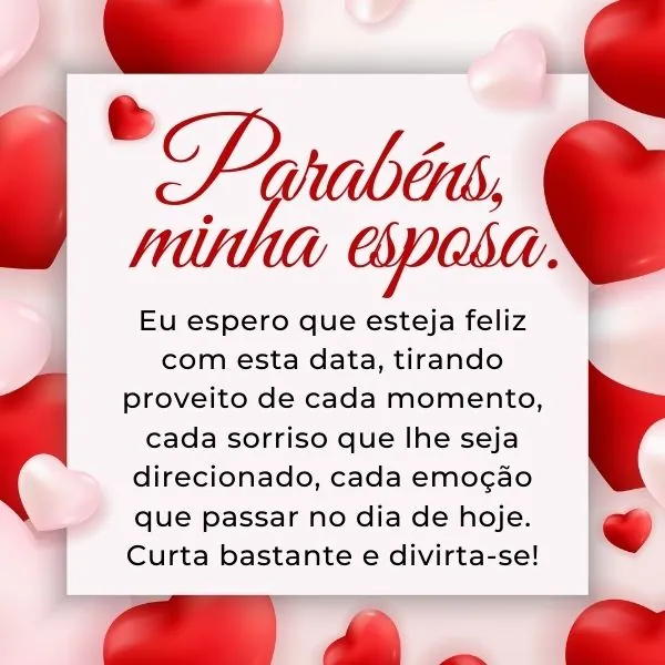 ideias de mensagens de aniversário para esposa