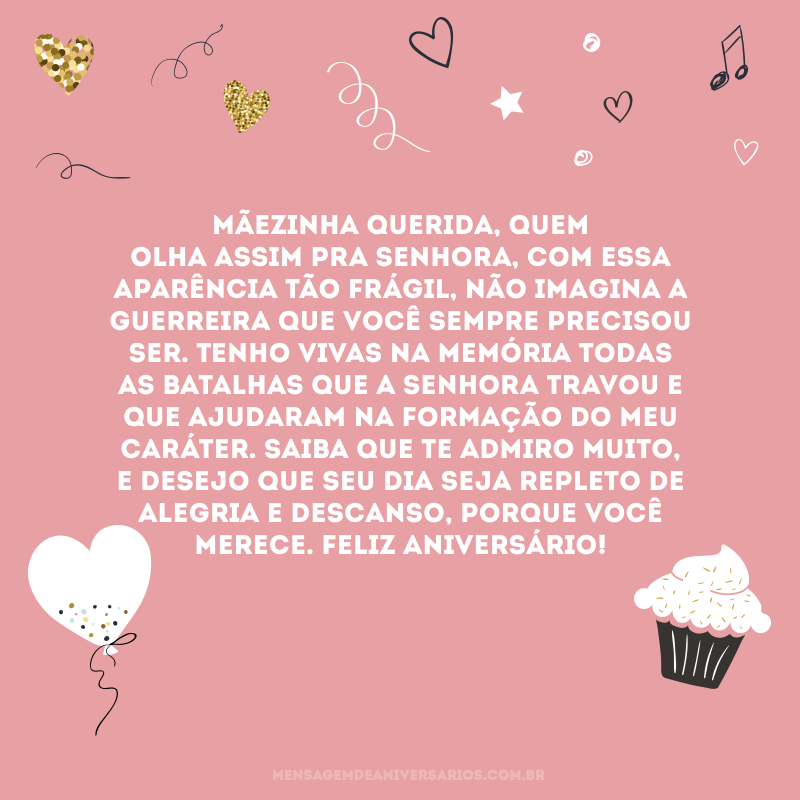 feliz aniversário mãe de consideração