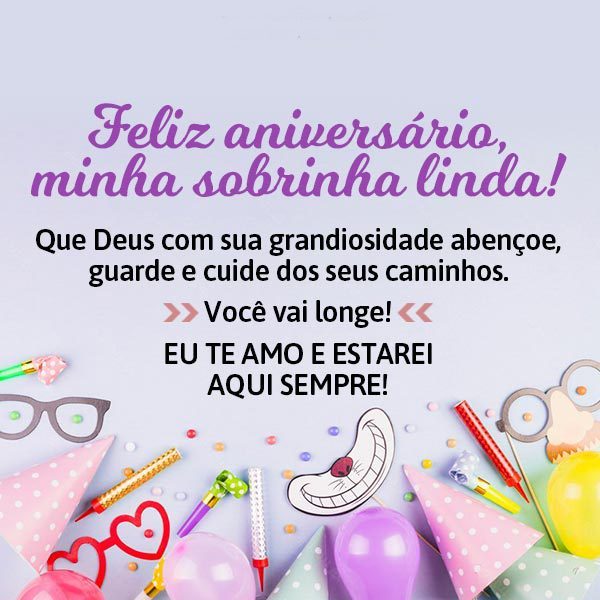 parabéns para sobrinha da tia