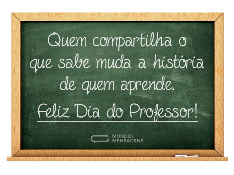 mensagem de feliz dia dos professores