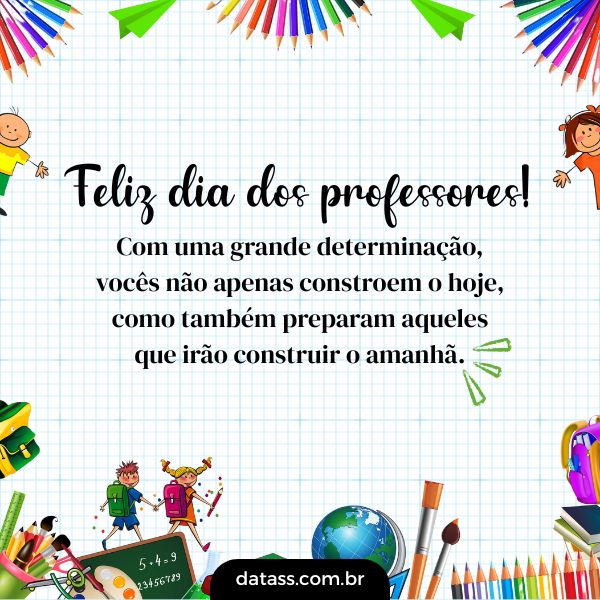mensagem de feliz dia dos professores