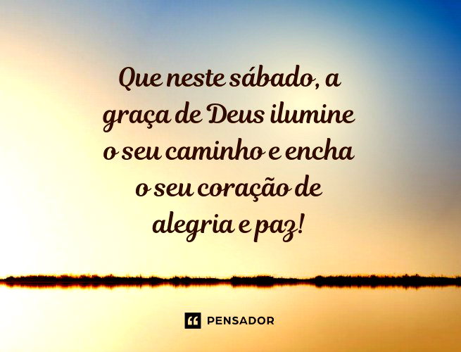 frases de sábado abençoado para compartilhar