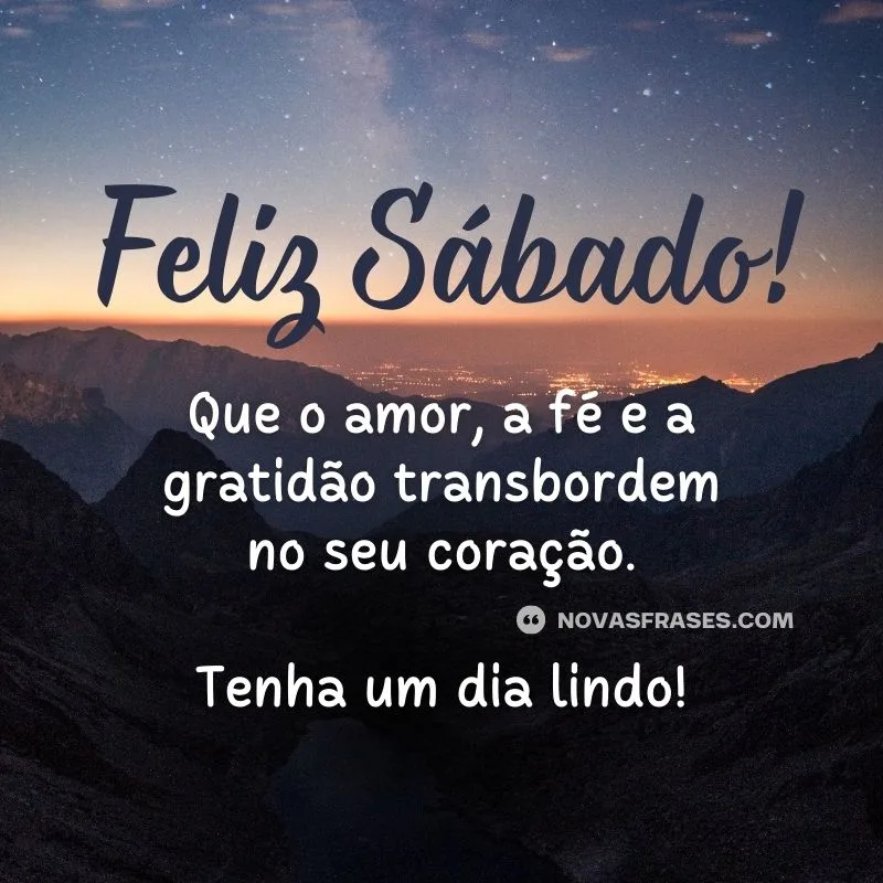 feliz sábado abençoado