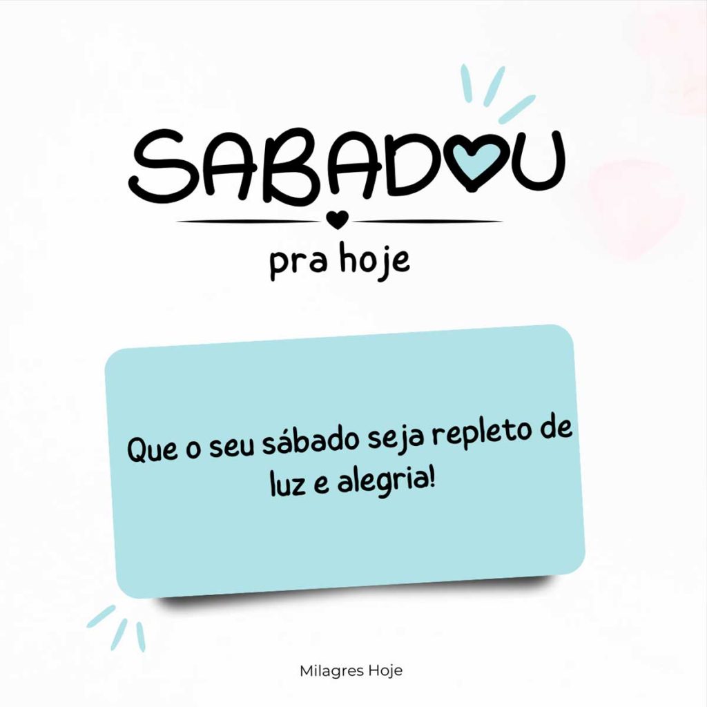 mensagens animadas de sábado