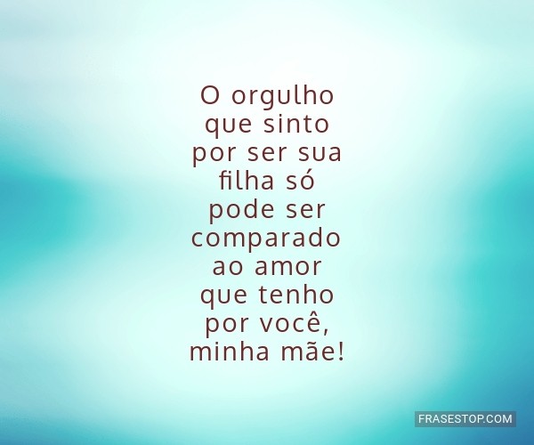 declaração de amor de filha para mãe
