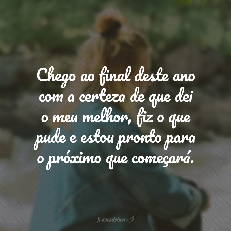 mensagem de virada de ano reflexiva