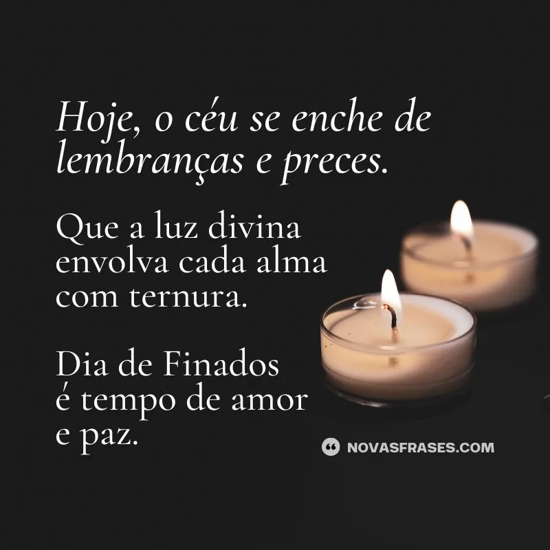 frases curtas para finados