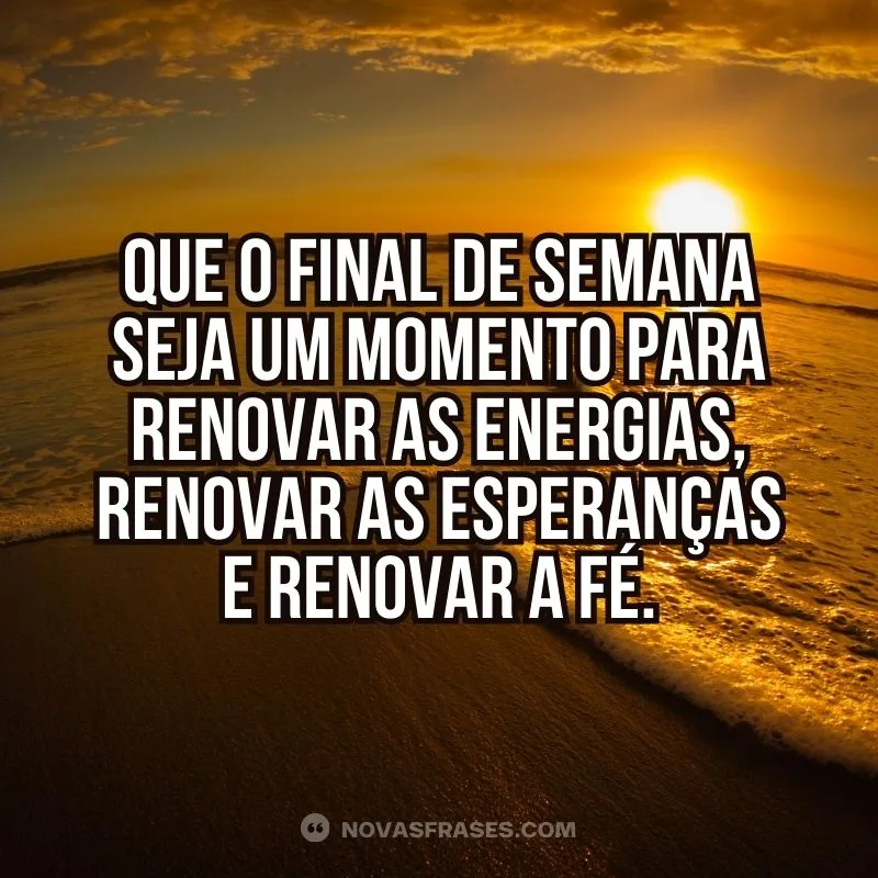 mensagens curtas para fim de semana