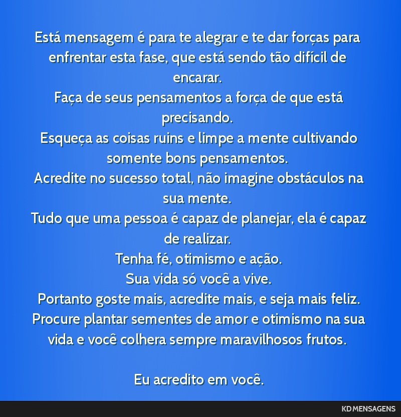 mensagens de força para trabalho