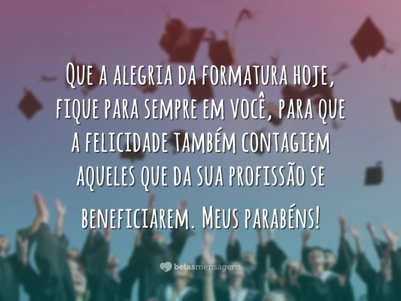 mensagem de formatura pós-graduação