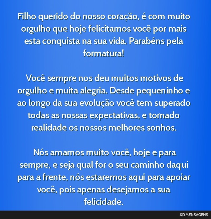 parabéns pela formatura