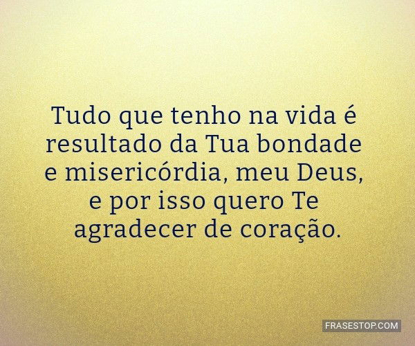 gratidão pela vida e família