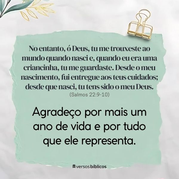 agradecimento a amigos e família por mais um ano