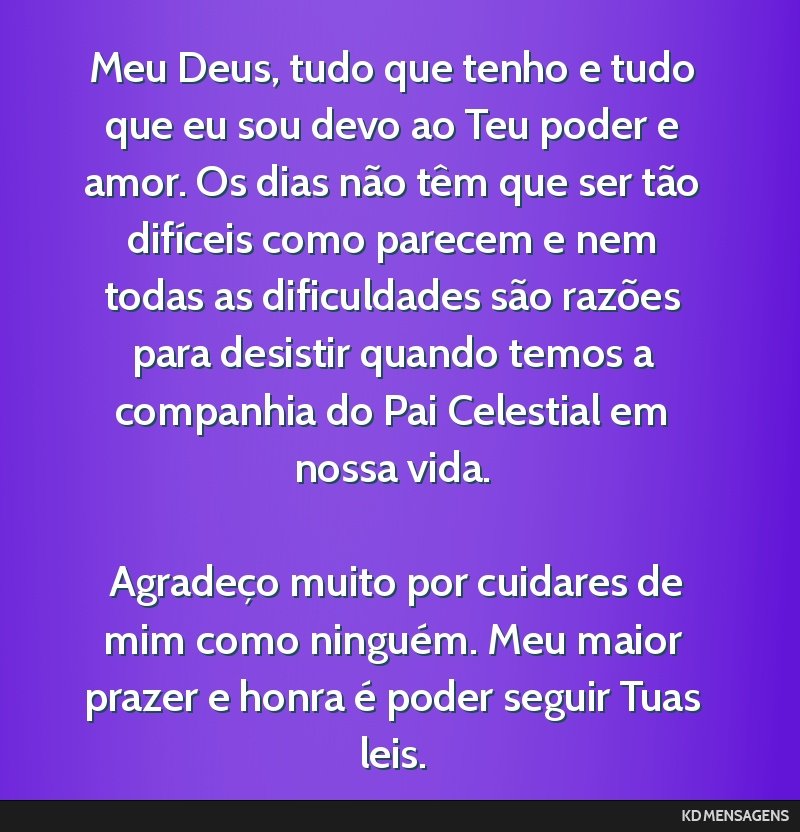 mensagens de gratidão a Deus