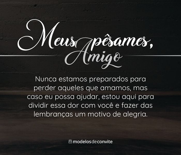 mensagens religiosas de luto para amigo