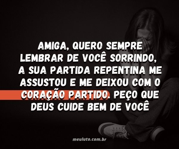 frases de luto para amiga