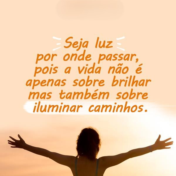 frases de luz para o dia