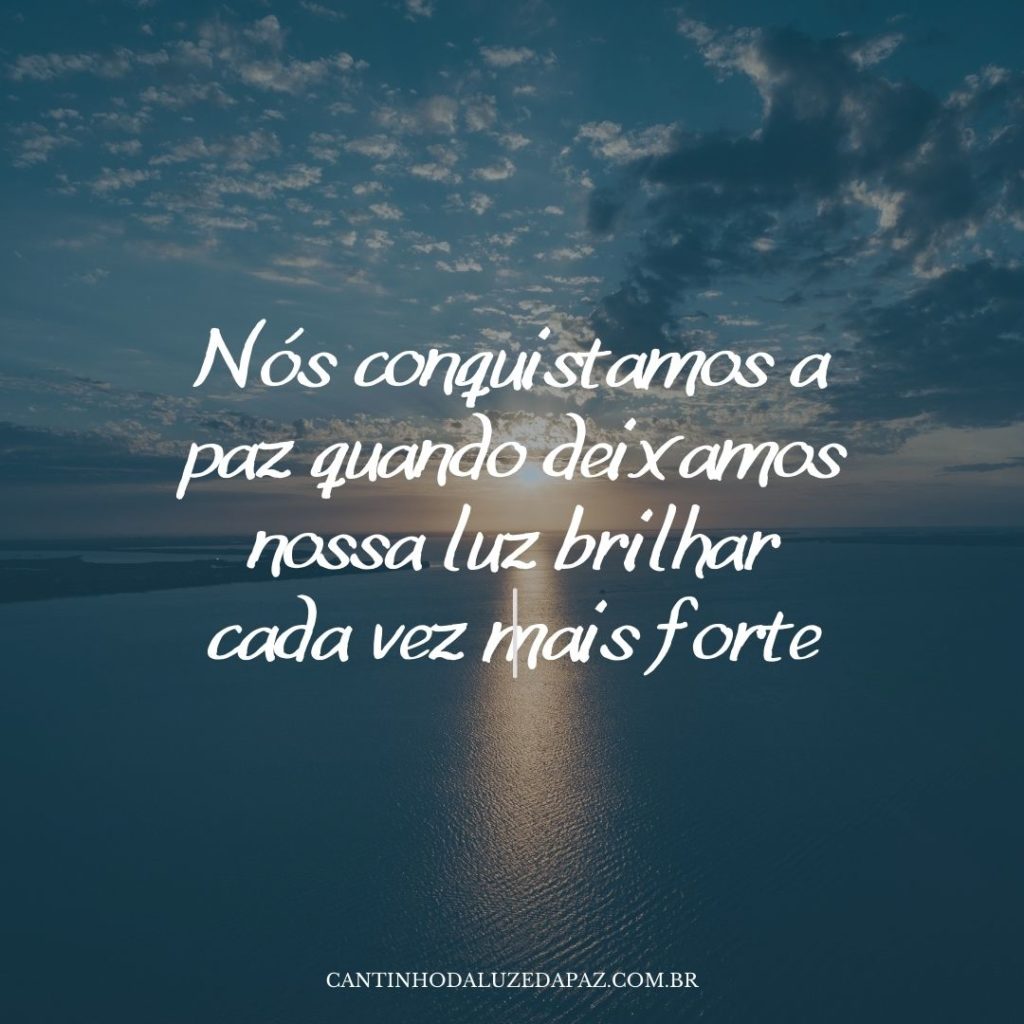 mensagem de luz para status
