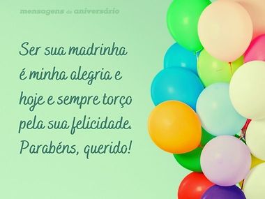 mensagem de madrinha para afilhado engraçada