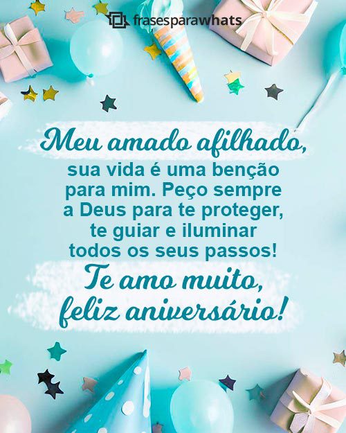 mensagem de madrinha para afilhado que mora longe