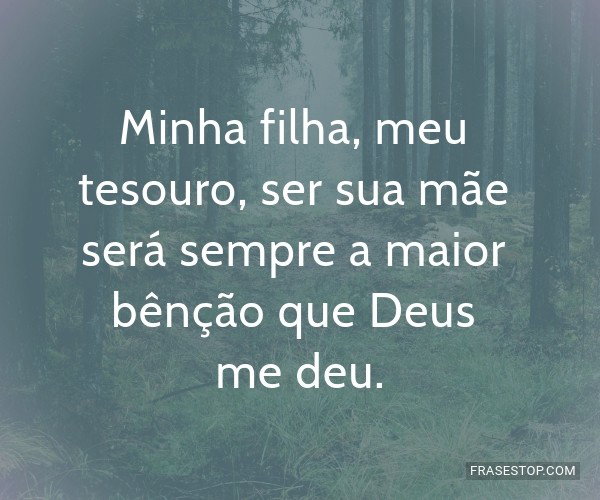 mensagens religiosas de mãe para filha