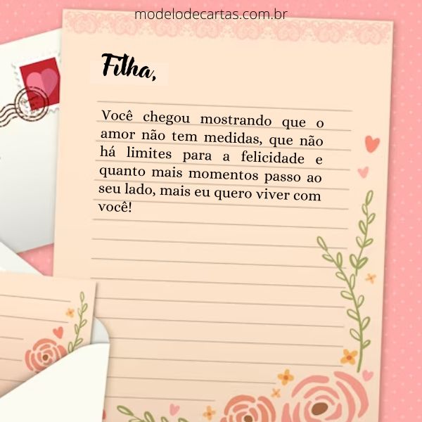 mensagem de mãe para filha de 15 anos