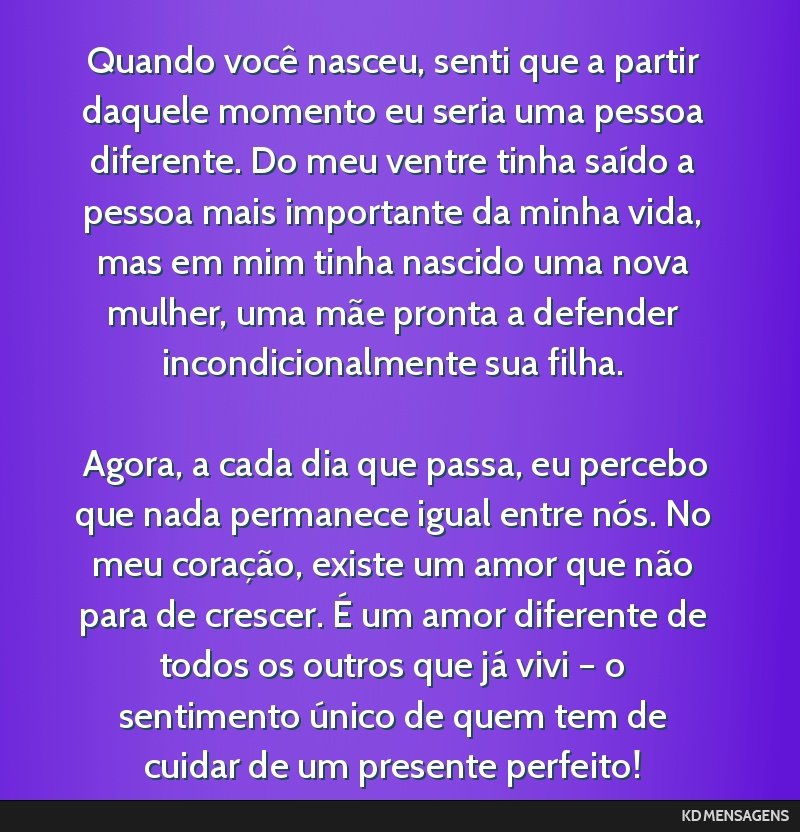 mensagem de mãe para filha adulta
